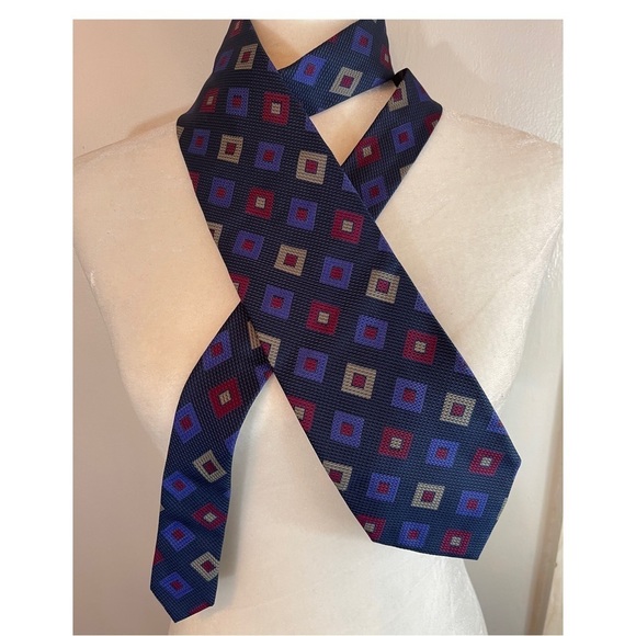 Allea Mens Ties 100% Silk Made in Italy - Picture 1 of 6